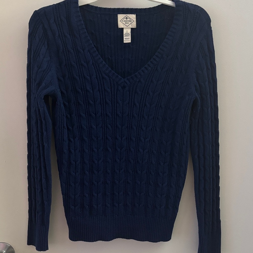 St. John's Bay Deep Blue V-Neck Sweater